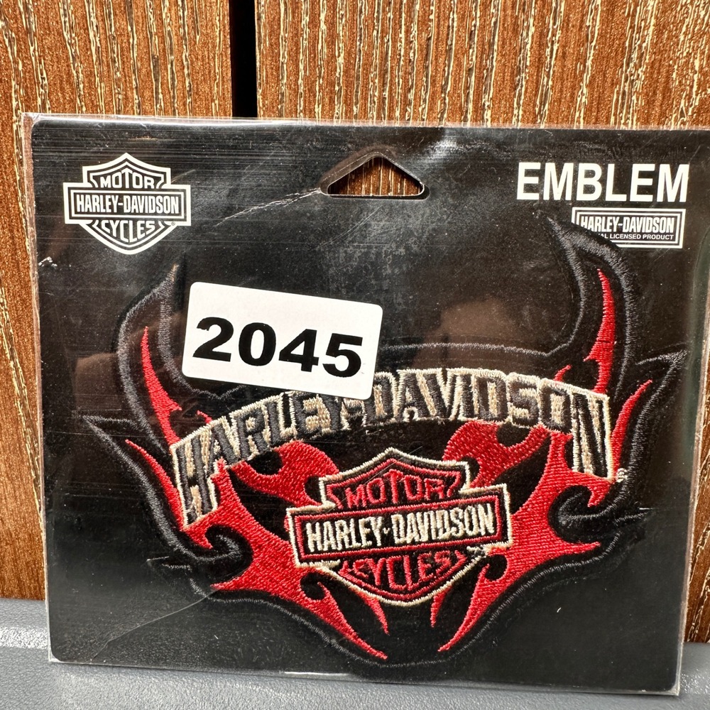 NEW 2007 Harley-Davidson 5" Embroidered Sew-On Patch Devil Flame Emblem Rare Y2K